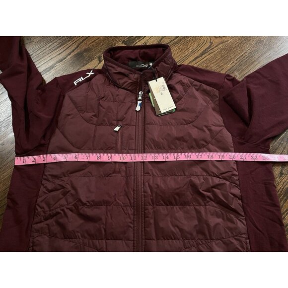 NWT RLX Wool Blend Performance Full Zip Hybrid Jacket Maroon Red Mens Sz XL $248 - Picture 7 of 10